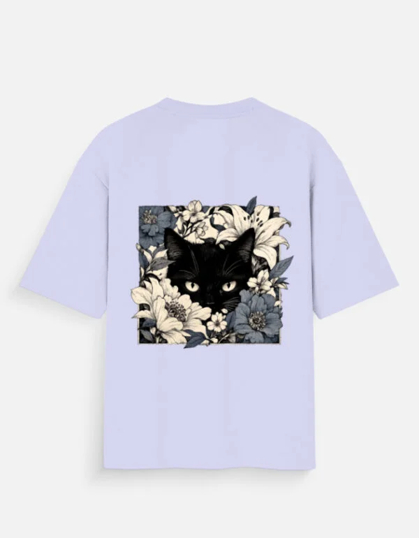 Cat Flower Oversized Standard T-Shirt